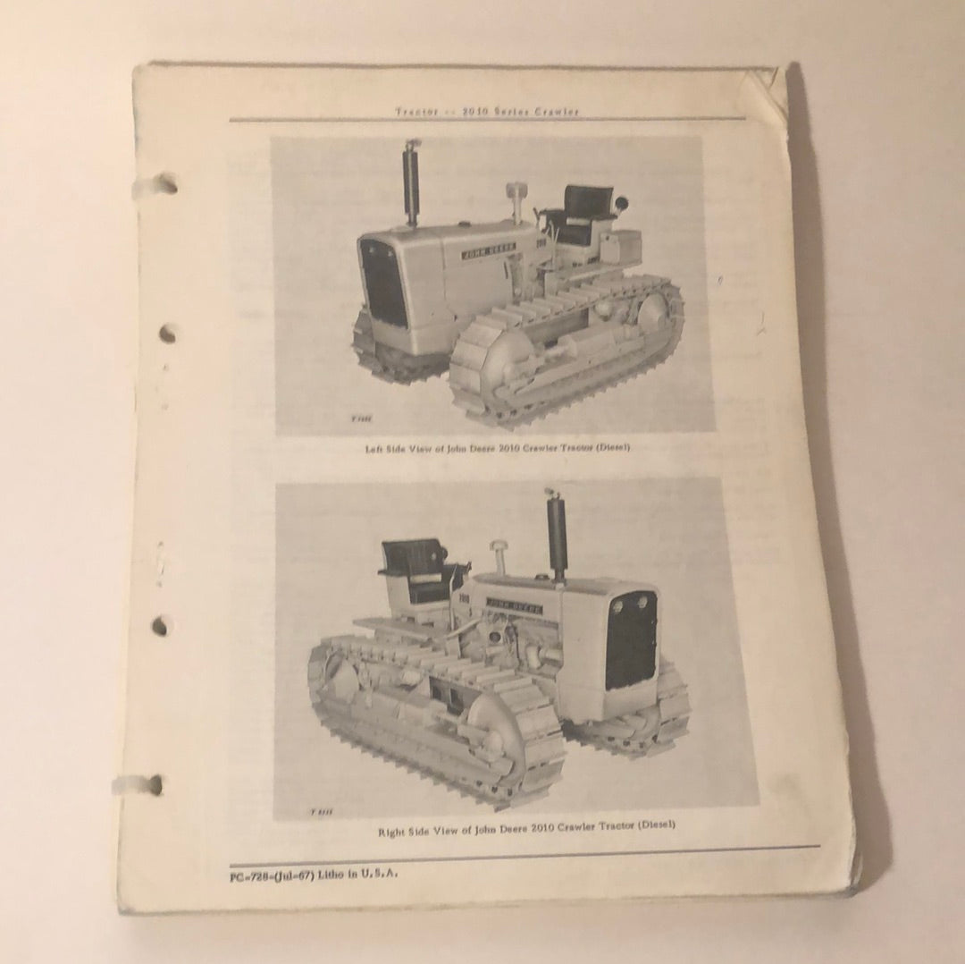 John Deere _ 2010 Tractor _ Parts Catalog - PC-728