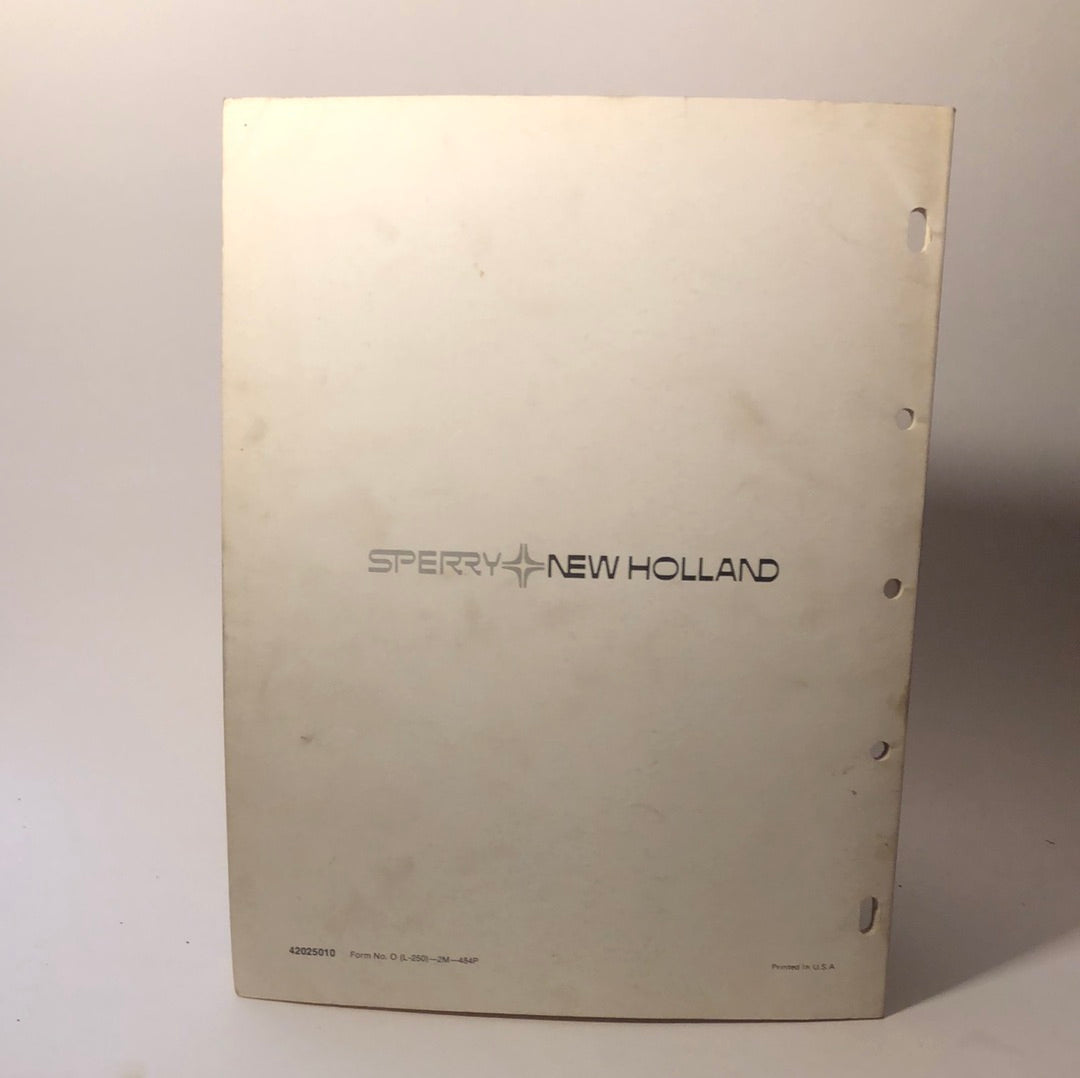 Sperry New Holland - Skid-Steer Loader L-250 Operator's Manual