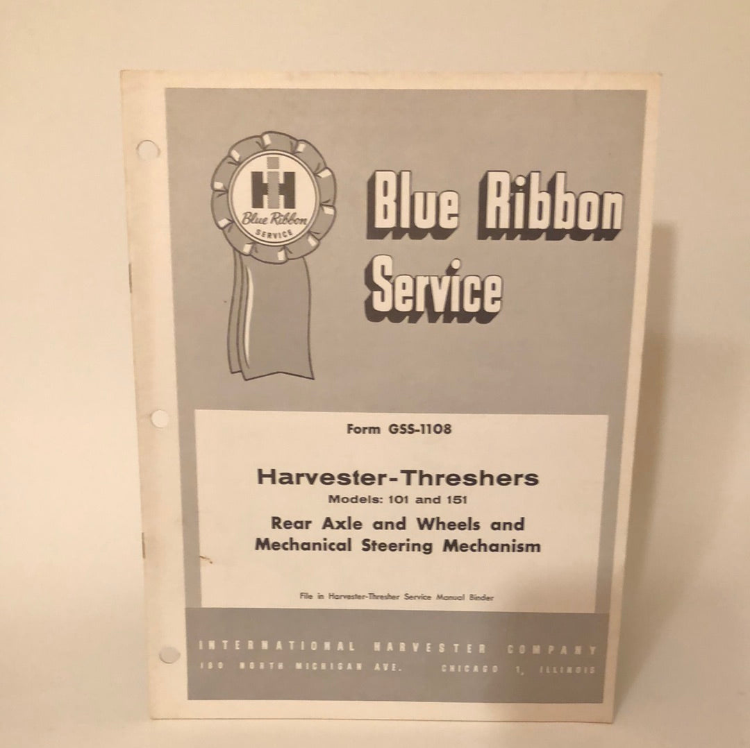 IH Blue Ribbon Service - Harvester-Threshers Models 101 & 151 _ GSS-1108