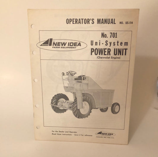 New Idea _ No 701 Uni-System Power Unit _ Operator's Manual