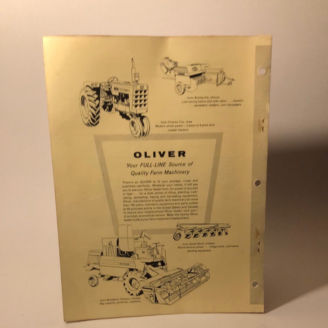 Oliver Parts Book No 471 & 480 PTO Spreaders