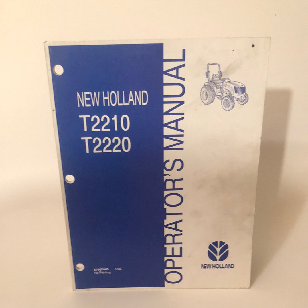 New Holland - T2210 & T2220 - Operator's Manual – Carmichael's Garage