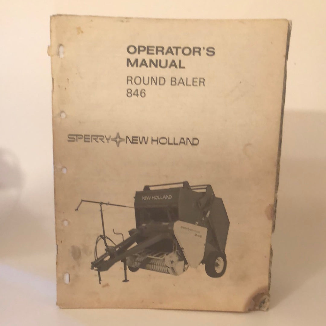 Sperry New Holland Round Baler 846 - Operator's Manual