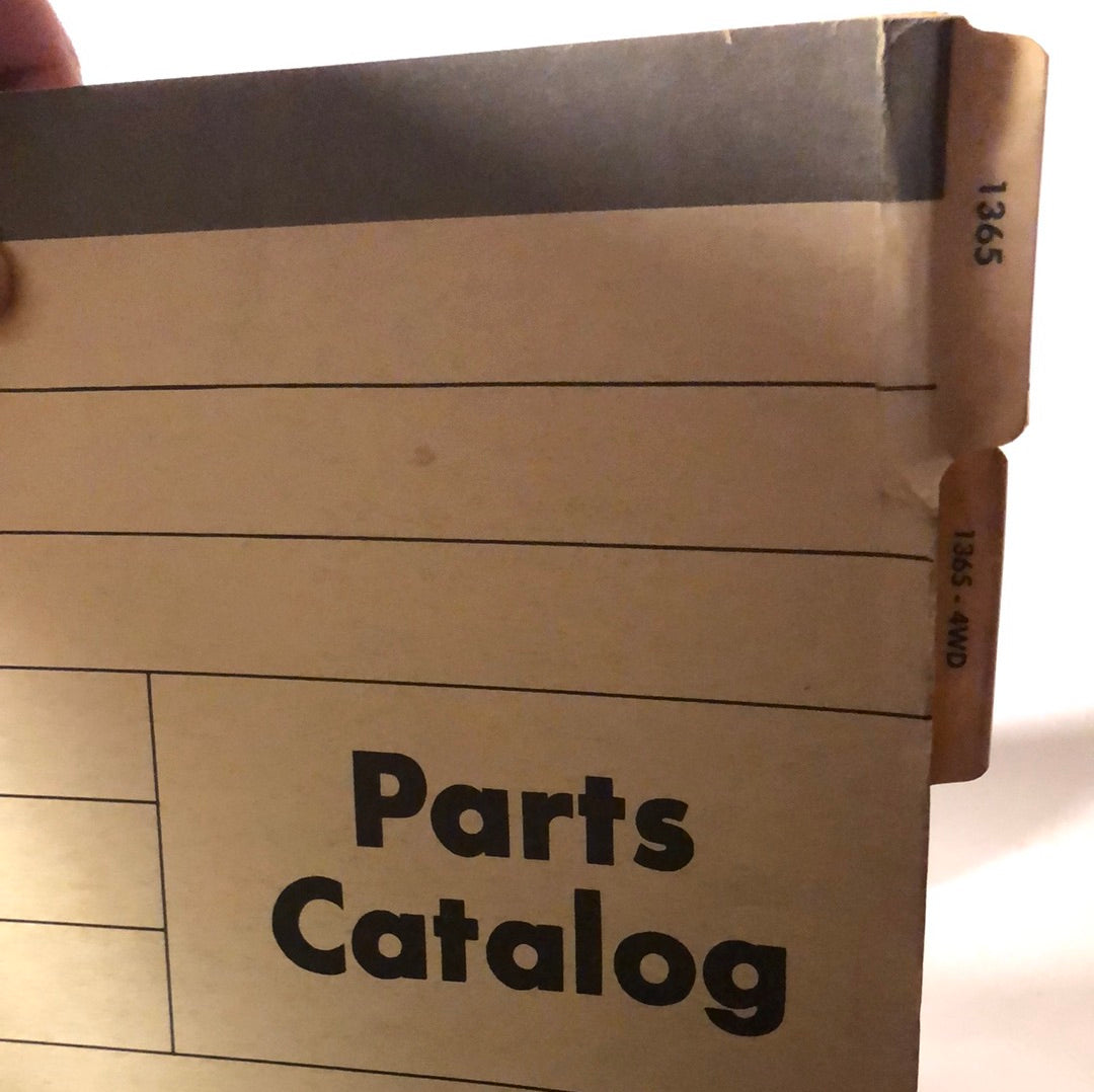 Oliver Parts Catalog 1365 Tractor Carmichael's Garage