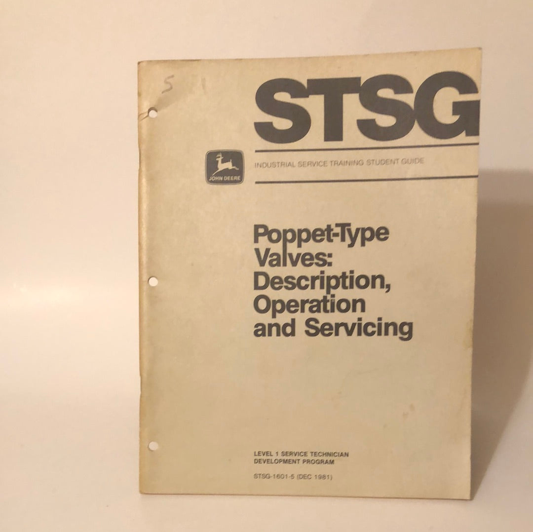 John Deere Poppet-Type Valves: Description, Operation & Servicing _ STSG