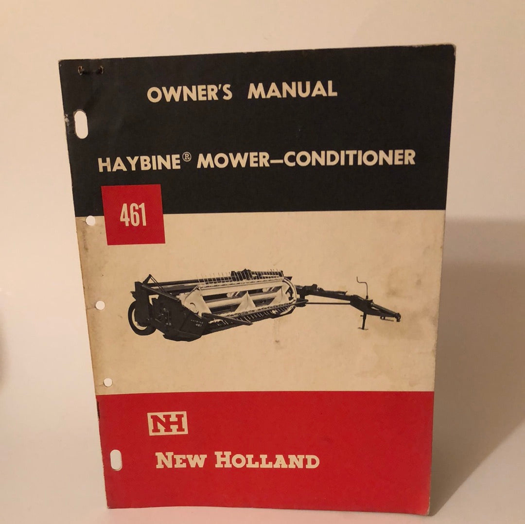 New Holland 461 Haybine Mower-Conditioner - Owner's Manual