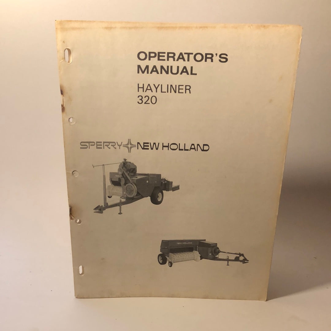 Sperry New Holland - Hayliner 320 - Operator's Manual