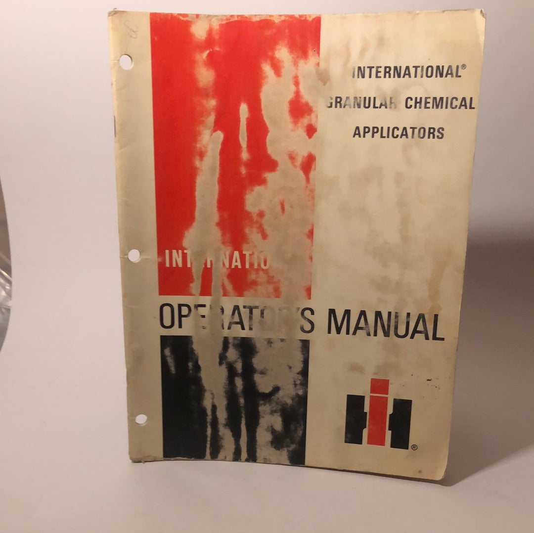 IH Granular Chemical Applications- Operator’s Manual