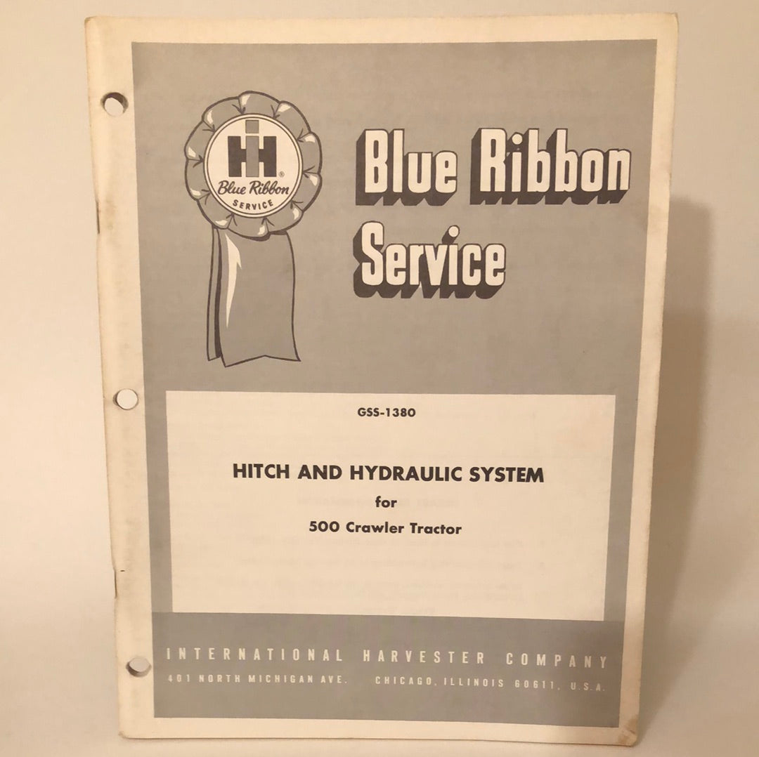 IH Blue Ribbon Service - Hitch & Hydraulic System for 500 Crawler Tractor _ GSS-1380