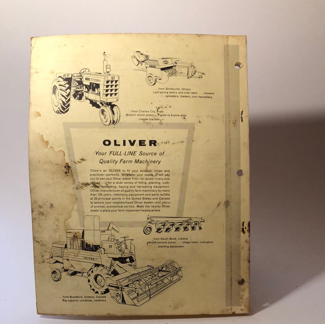 Oliver Parts Book No 570 & 580 Spreaders