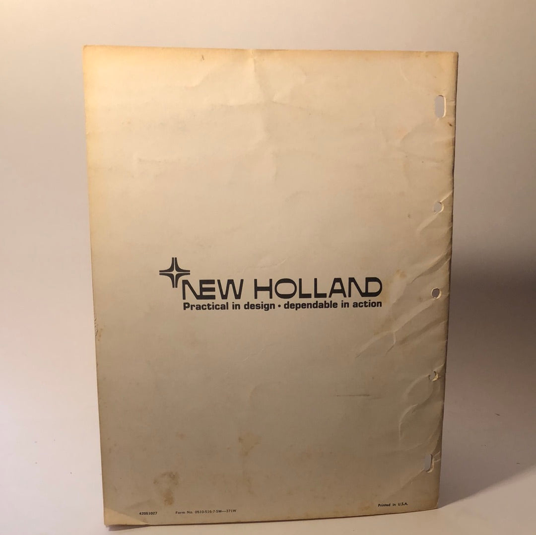 Sperry Rand - New Holland - Manure Spreader Models 510-516 - Operator's Manual