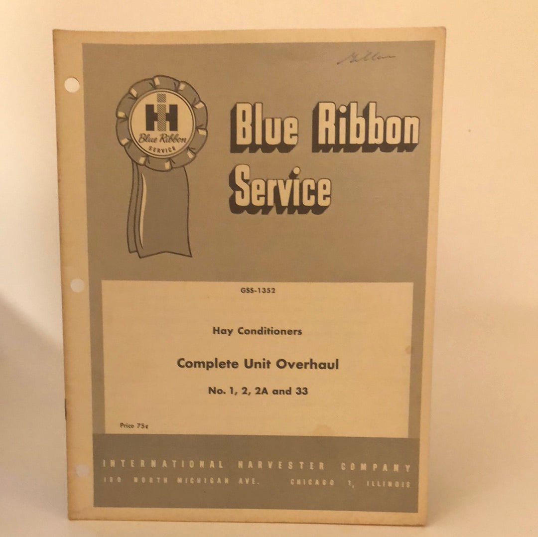 IH Blue Ribbon Service GSS-1352 Hay Conditioners