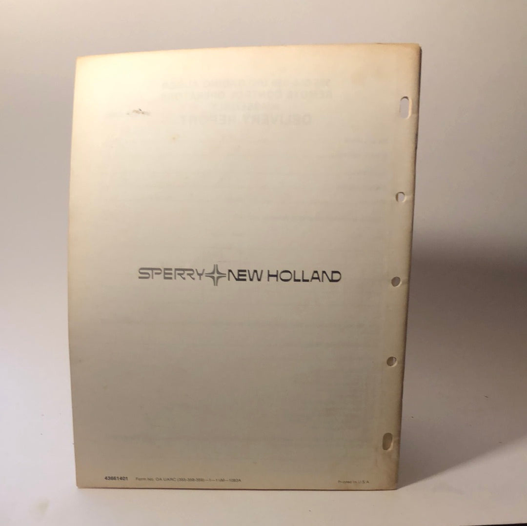 Sperry New Holland - Grinder-Mixer 355-358-359 - Operator's Manual w/Assembly Info