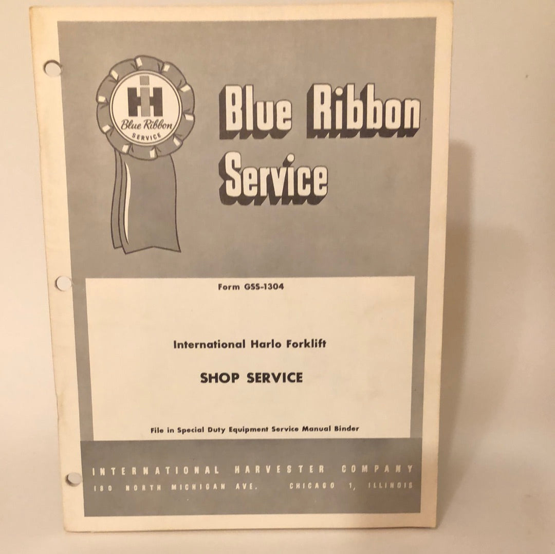 IH Blue Ribbon Service - IH Harlo Forklift Shop Service _ GSS-1304