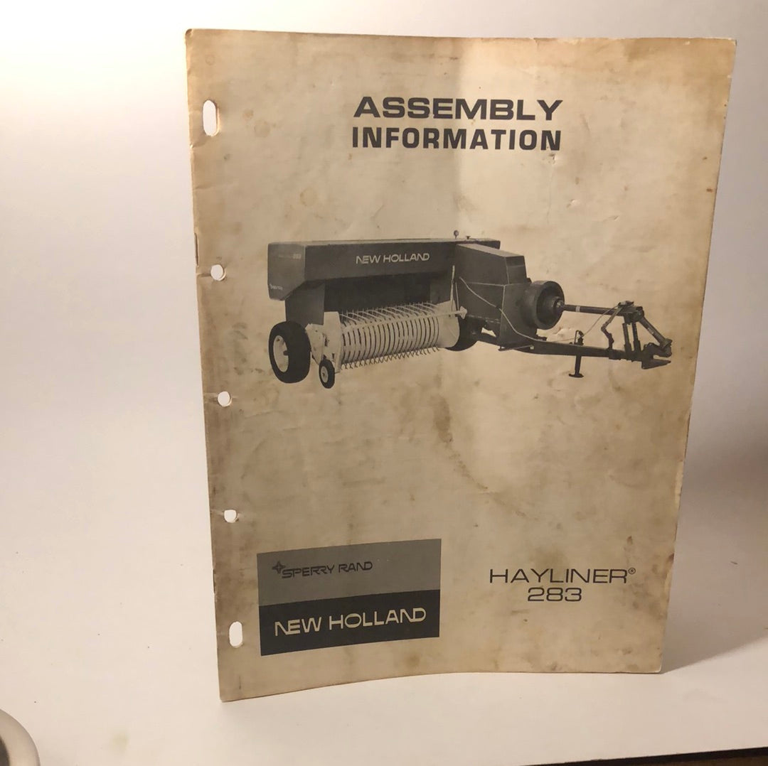 Sperry New Holland - Hayliner 283 - Assembly Information