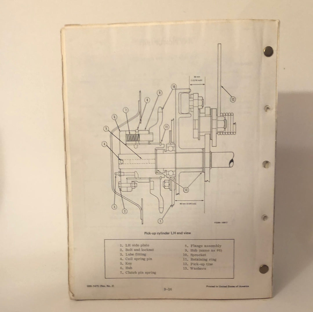 IH Blue Ribbon Service Manual - GS-1475 - 720 & 830 Forage Harvesters