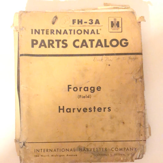 IH FH-3A Forage Field Harvester - Parts Catalog