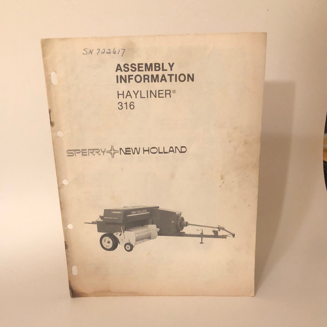 Sperry New Holland - Hayliner 316 - Assembly Information