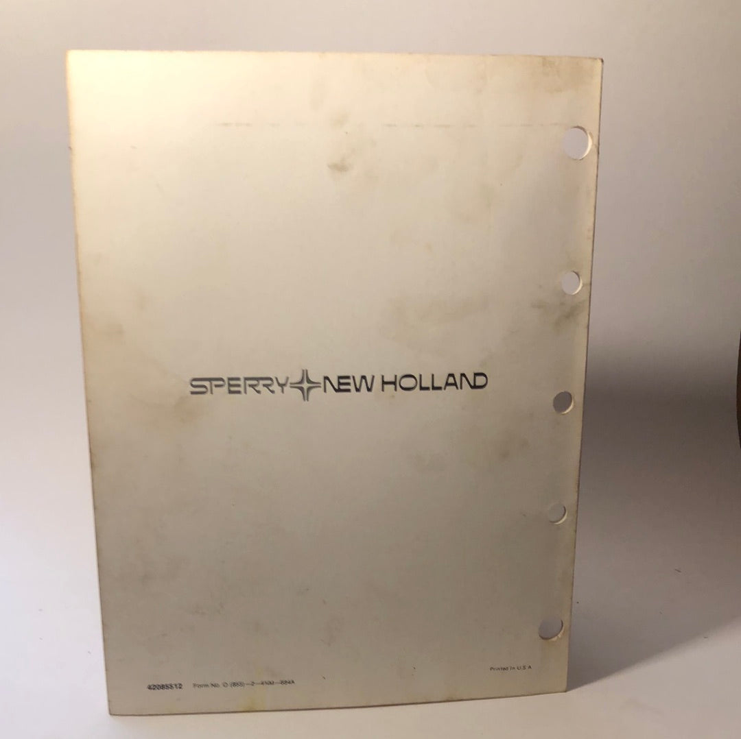 Sperry New Holland - Round Baler 855 - Operator's Manual