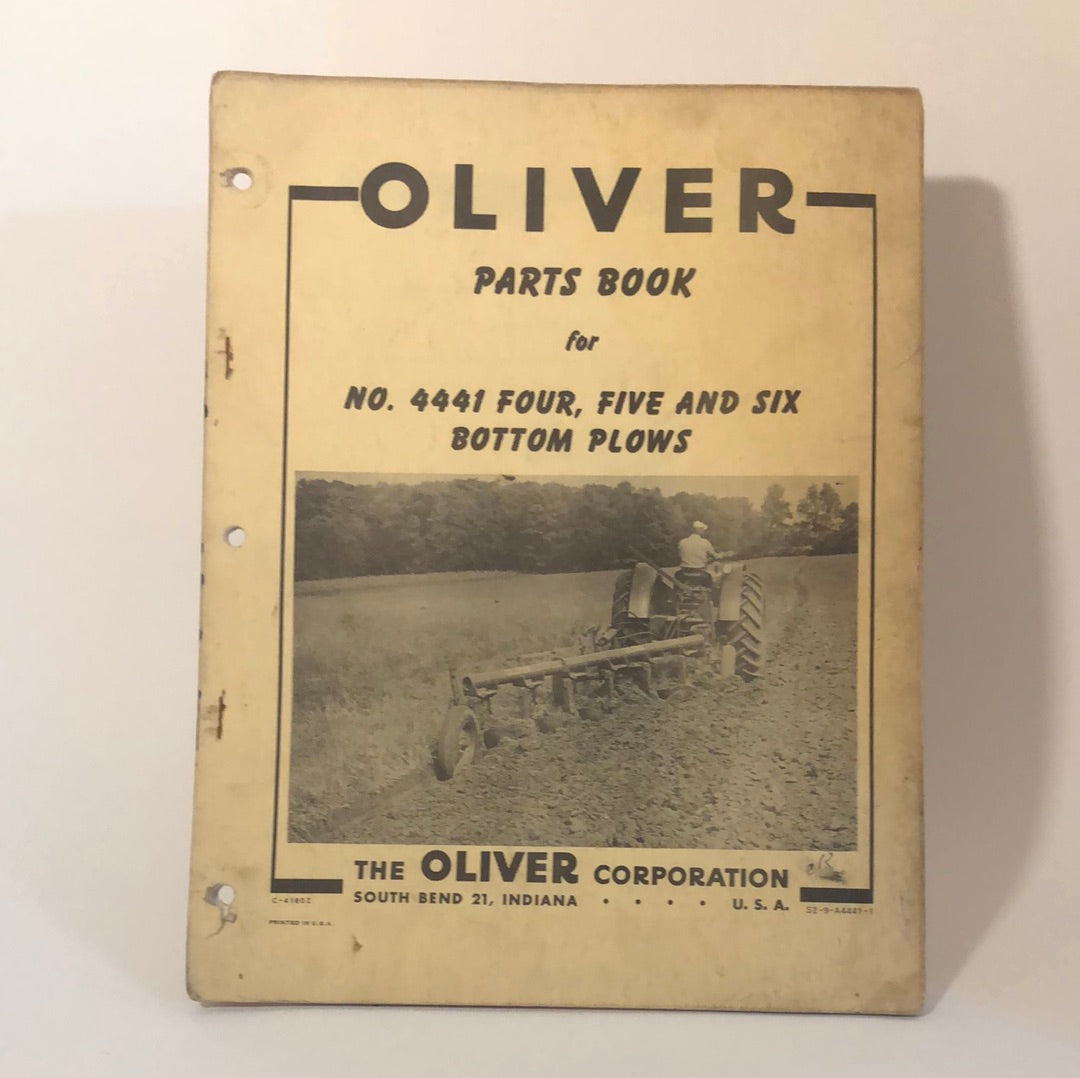 Oliver - Parts Book - No. 4441 4, 5 & 6 -  Bottom Plows