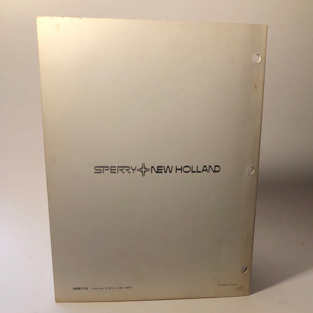 Sperry New Holland - Rigid Cutterbar Grain Head 971 - Operator's Manual