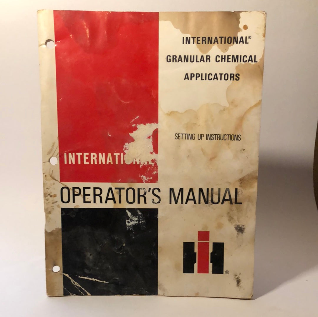 International Granular Chemical Applicators Operator’s Manual