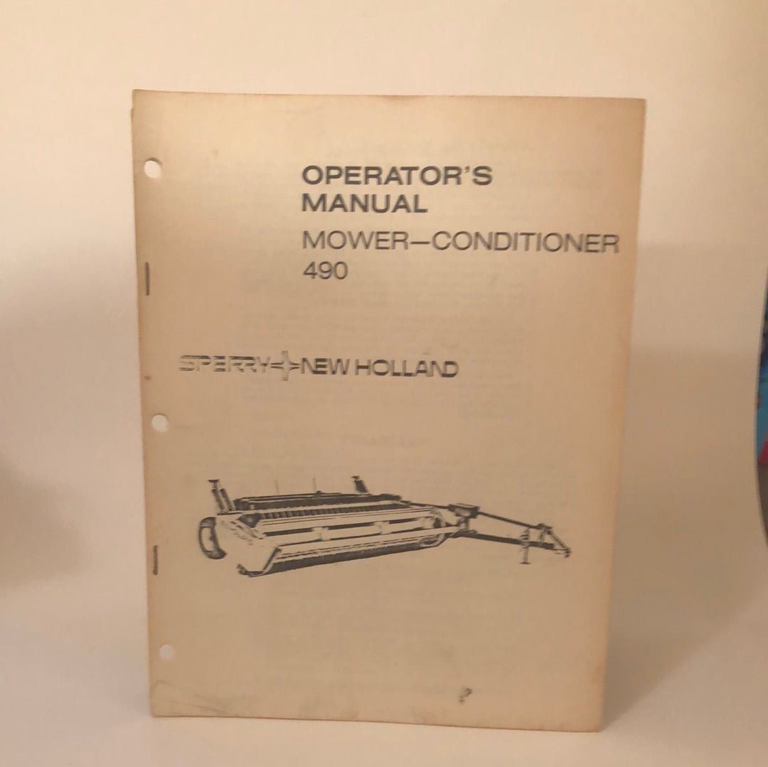 Sperry New Holland Mower-Conditioner 490 - Operator's Manual