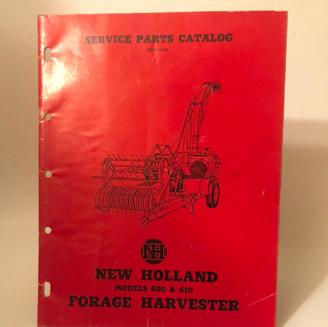 New Holland Forage Harvester Models 600  610- Manual Set