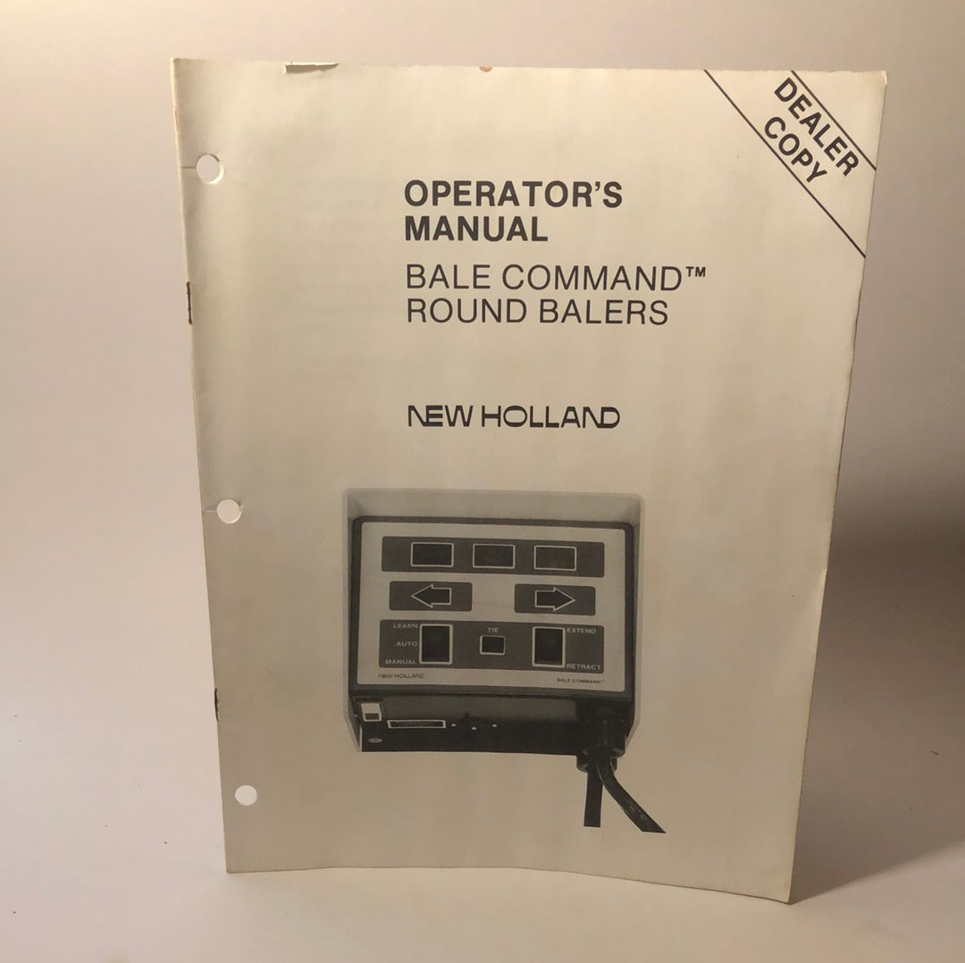 New Holland Bale Command Round Balers Operator's Manual