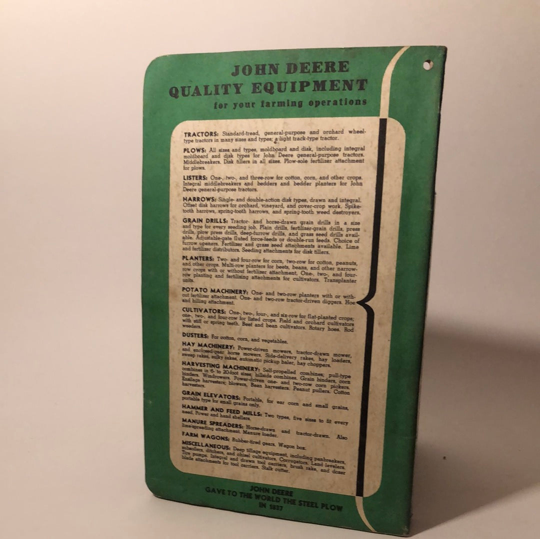 John Deere No 147 Fertilizer Attachment for Model LL Grain Drill — operator’s manual