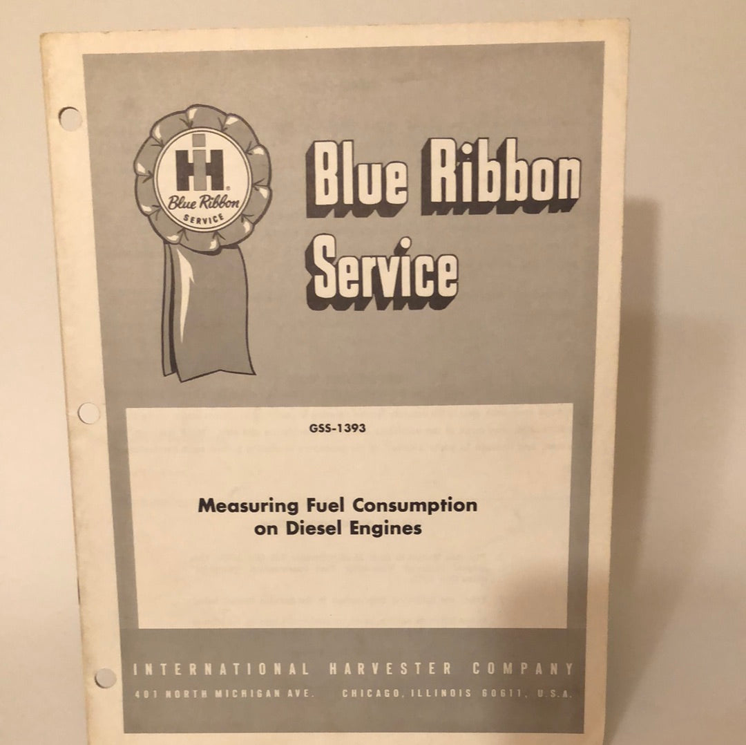 IH Blue Ribbon Service - Measuring Fuel Consumption on Diesel Engines _ GSS-1393