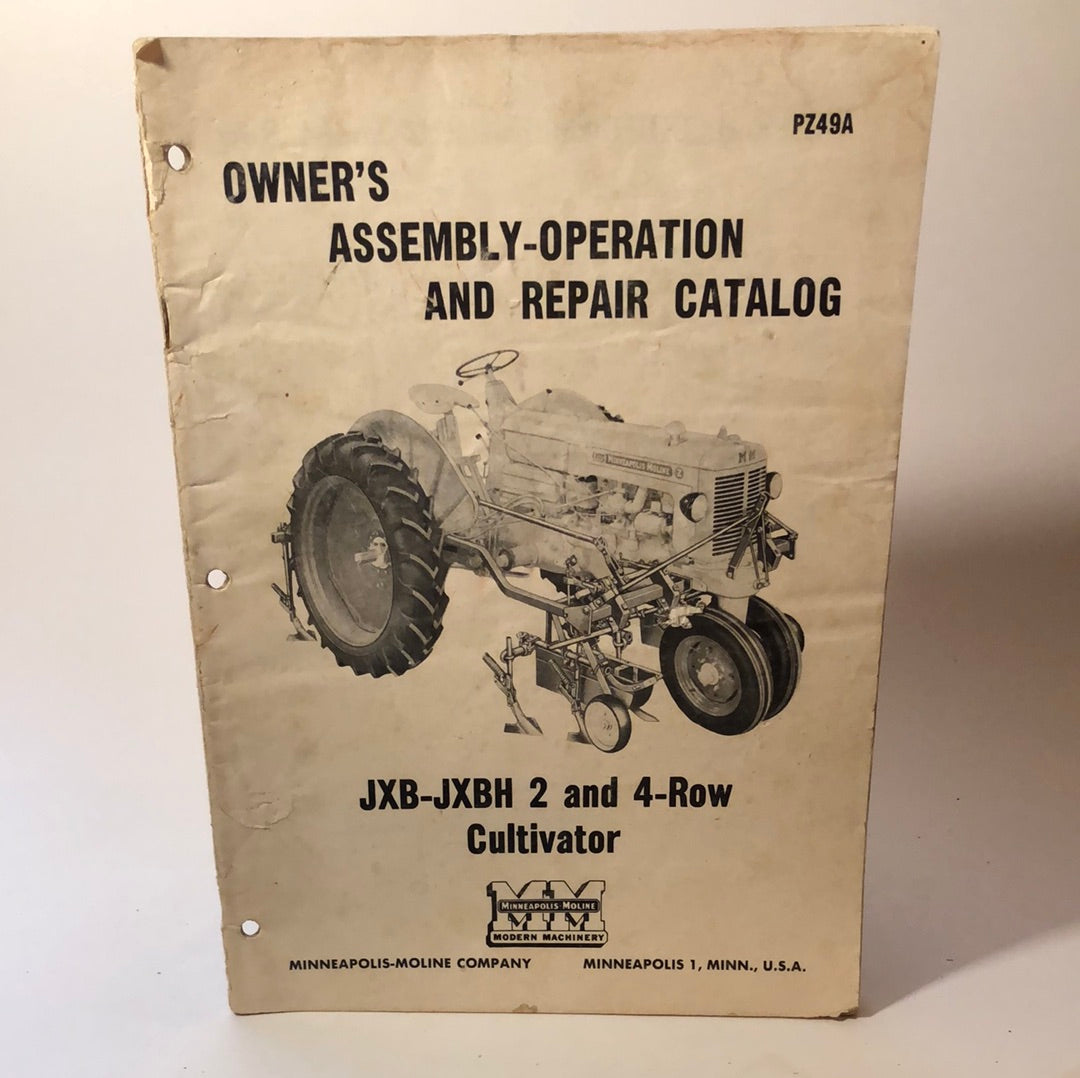 Minneapolis Moline No R-772G for UM Series Tractor Mowers - Repair Catalog