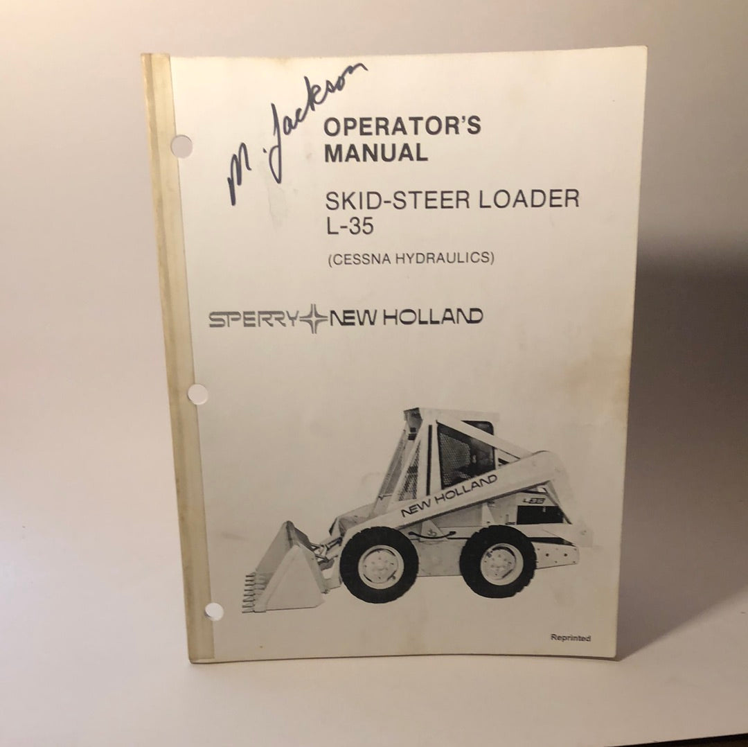 Sperry New Holland _ L-35 Skid-Steer Loader _ Manual