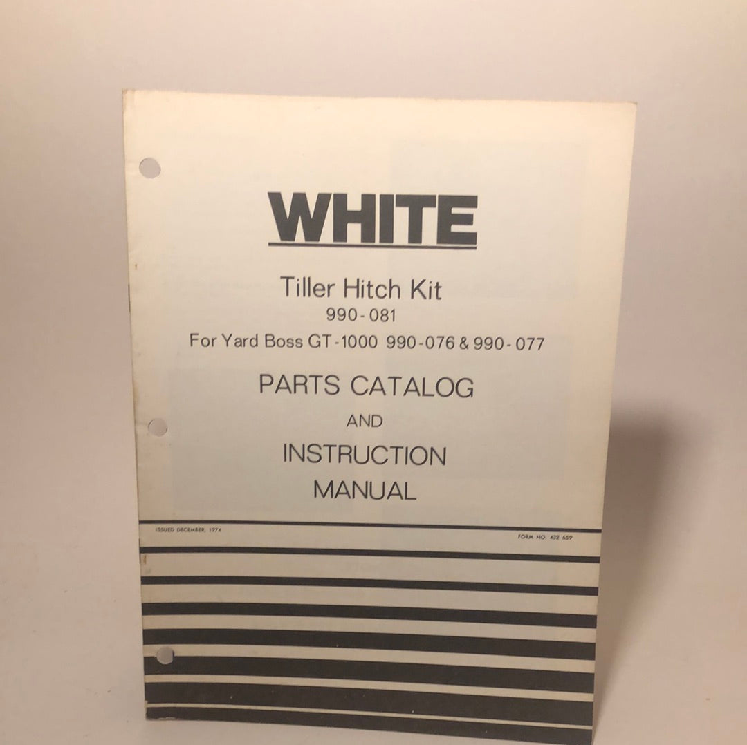 White _ Tiler Hitch Kit _ Parts catalog & Instruction manual