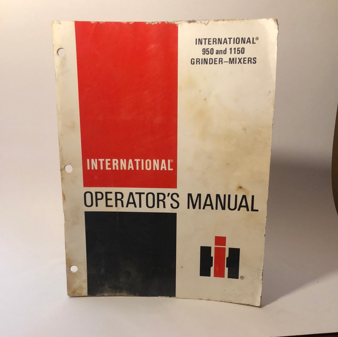 International 950 & 1150 Grinders-Mixers - Operator’s Manual