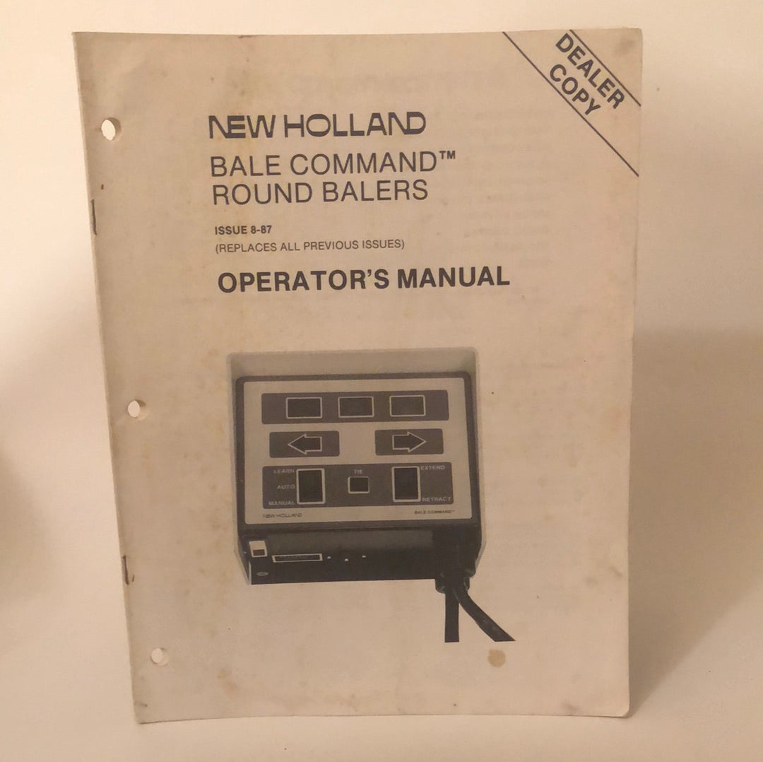 New Holland Bale Command Round Balers Operator's Manual